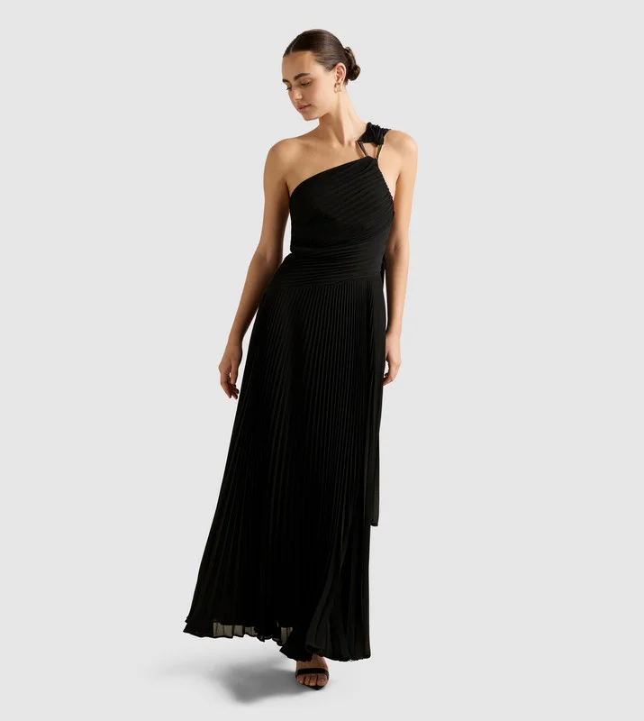 فورايفر نيو Drz20474-Black Women's Mid Dress